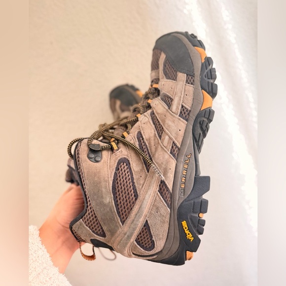 Merrell Mid Moab 2 J06045 Mid Ventilator Brown Suede Hiking Boots size 11 main image 11
